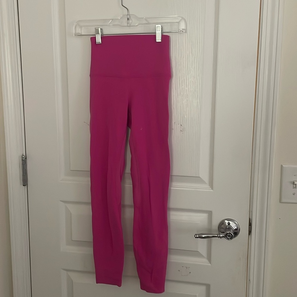 Lululemon align sonic pink 25 inch tights sz 2